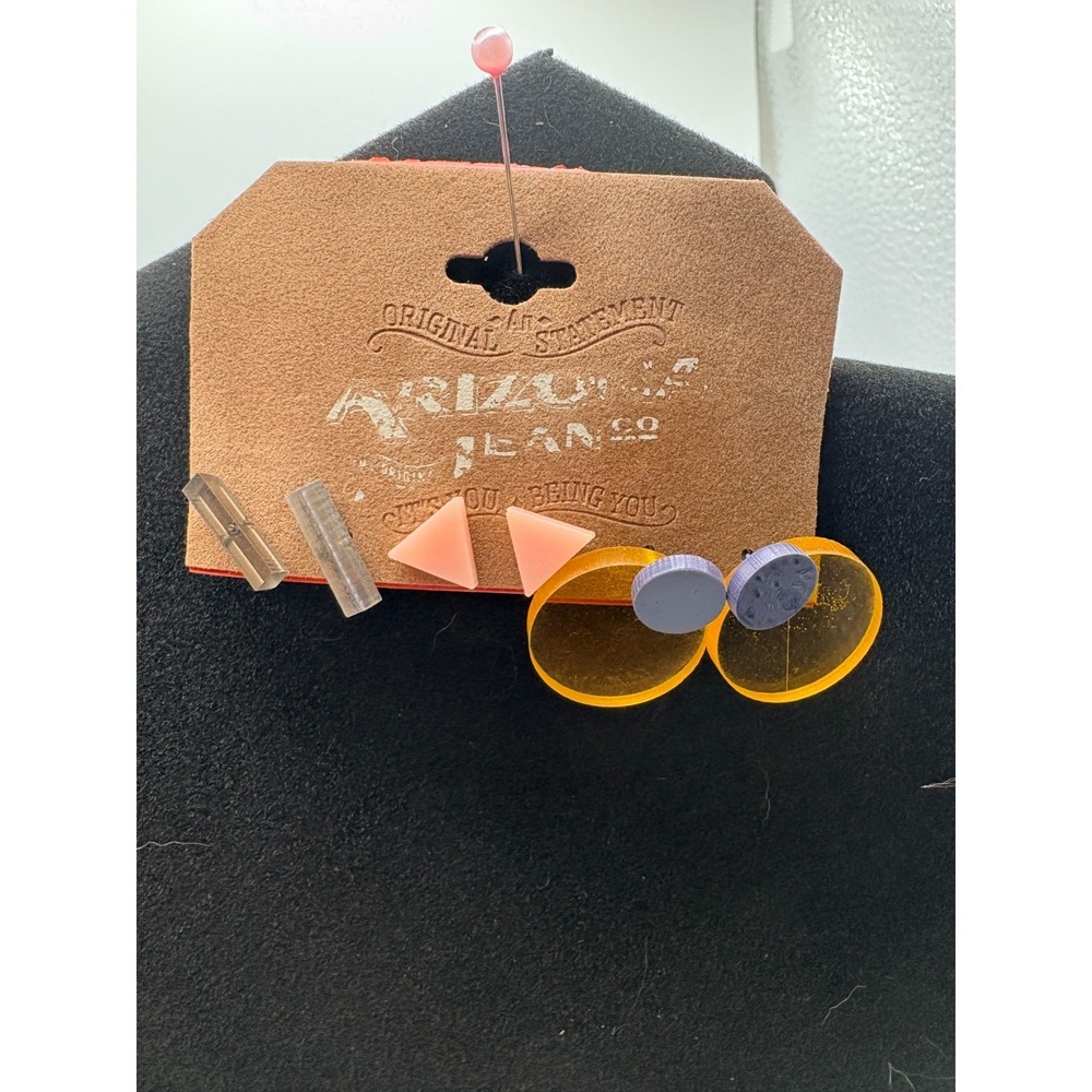 Arizona Jean Co 3 Pair Earring Pack Geometric‎ Studs Multicolor Set